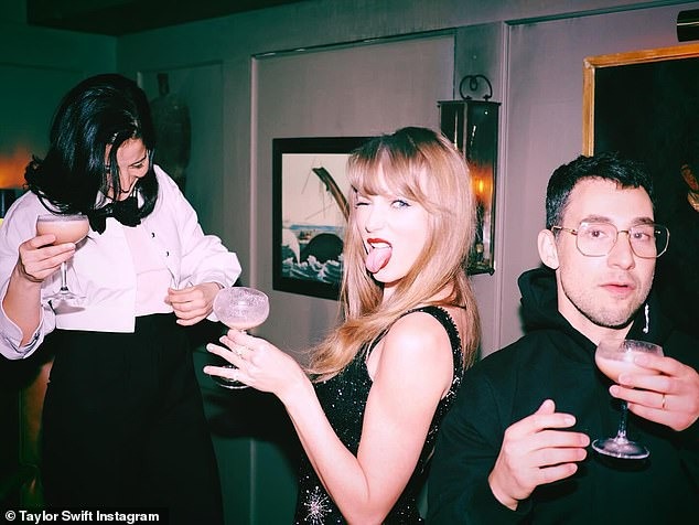 Inside Taylor Swift’s VERY star-studded 34th birthday bash! Star downs cocktails and embraces BFFs Blake Lively and Gigi Hadid in raucous BTS snaps – as she celebrates without beau Travis Kelce