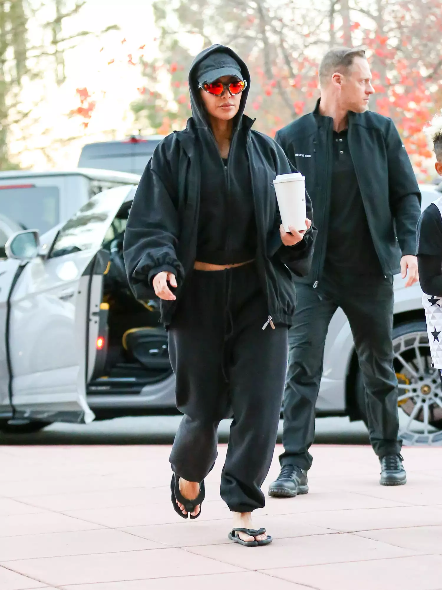 Kim Kardashian Stepped Out in Flip-Flops That Looked Exactly Like Pedicure Sandals