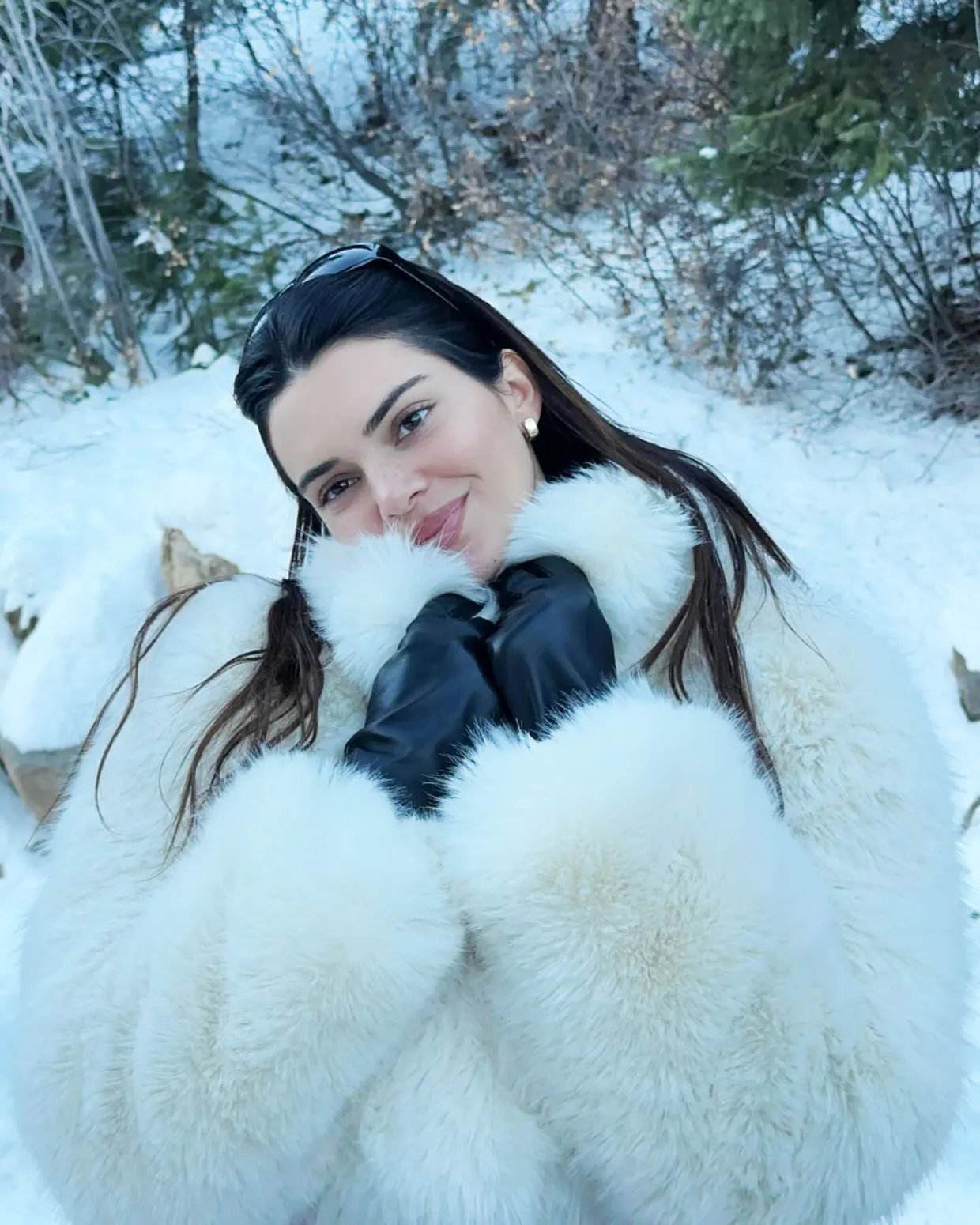 MODEL BEHAVIOR Kendall Jenner crowned the ‘best dressed’ Kardashian member as model rocks $350 fur coat and leather gloves on snow trip