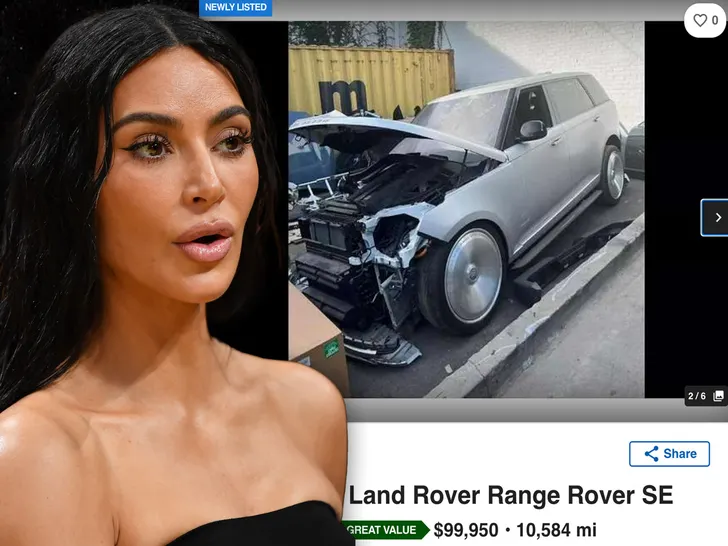 KIM KARDASHIAN 2022 RANGE ROVER FOR SALE ON CARFAX … Looks a Lil’ Banged Up