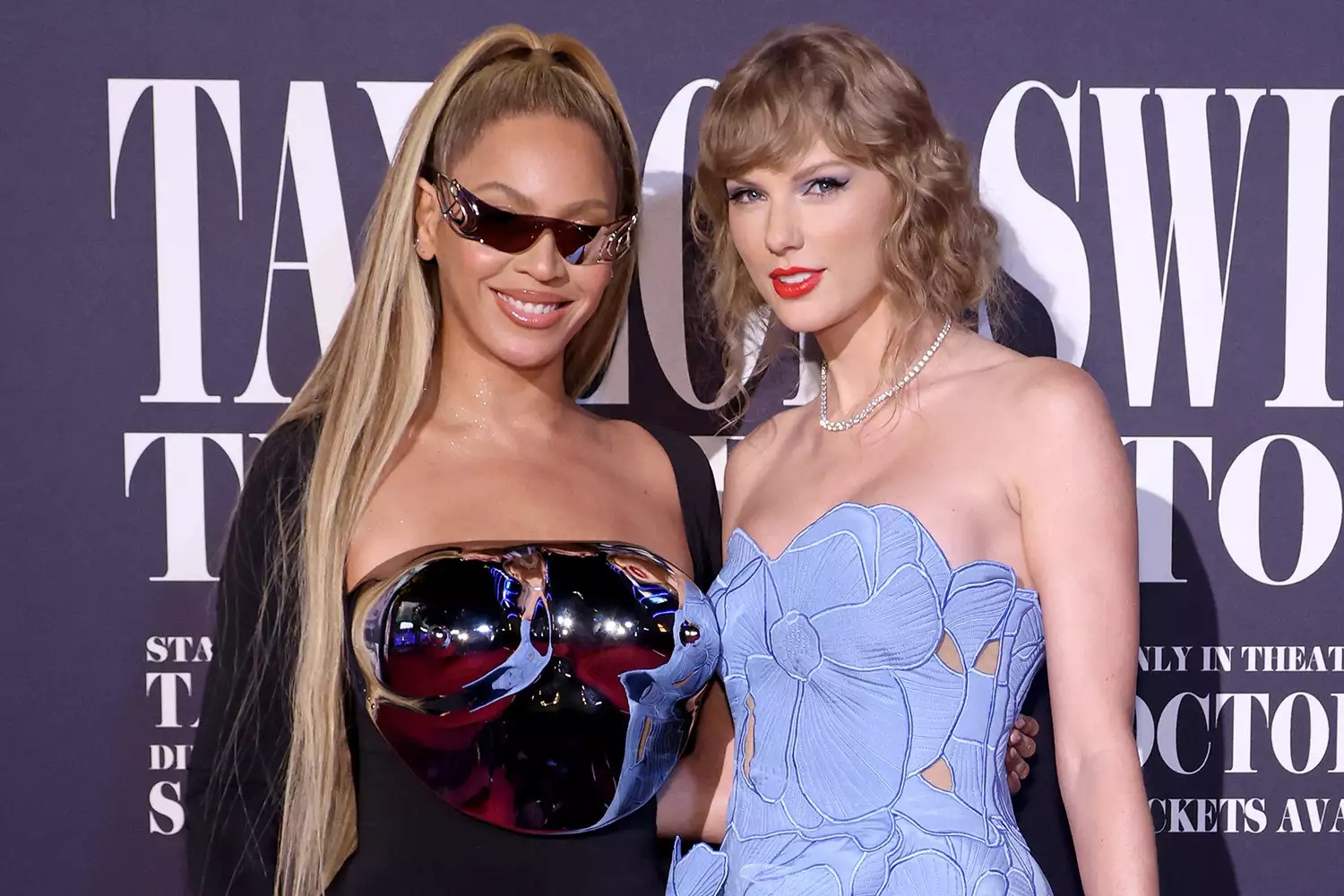 Taylor Swift Wears Silver Mirrorball Dress to Beyoncé’s ‘Renaissance’ Film Premiere: See Her Look!