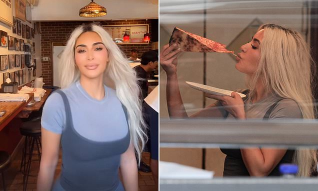 Kim Kardashian celebrates North West’s 11th birthday by eating New York pizza