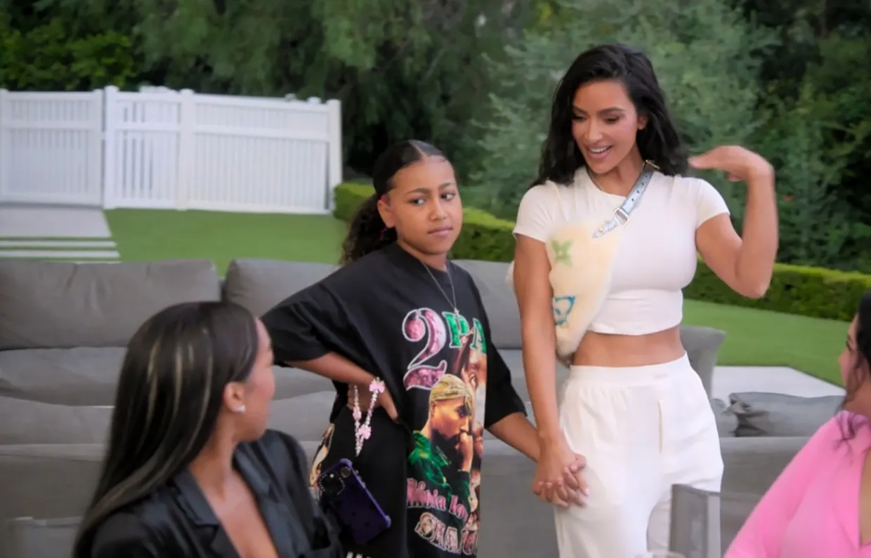 NORTH’S DISS North West caught ‘side-eyeing’ Kim Kardashian’s ‘fake’ friends at family party as fans spot reason mom is ‘terrified’