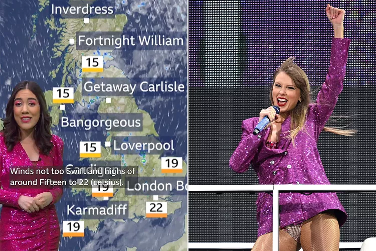 Taylor Swift Just Got Her Very Own Weather Forecast on Live TV: ‘No Midnight Rain, Just a Delicate Breeze’