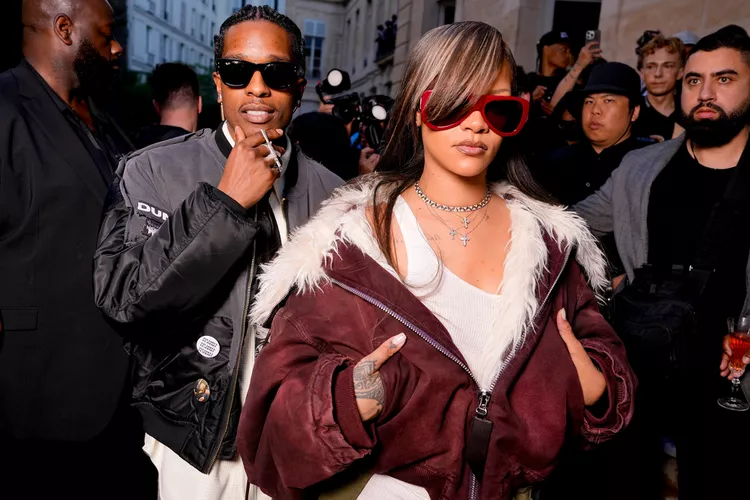 Rihanna and A$AP Rocky Have Stylish Date During the Rapper’s Paris Fashion Week Show