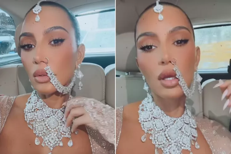 Kim Kardashian Is Literally Dripping in Diamonds at Billionaire Heir Anant Ambani’s Wedding