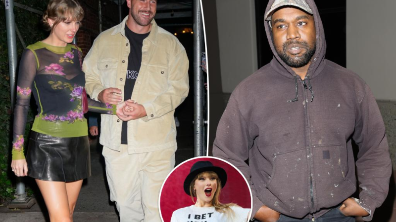 Fans think Taylor Swift subtly reacted to Kanye West after she and Travis Kelce were name-dropped on ‘Vultures 2’