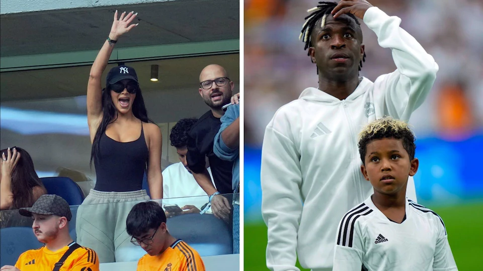 Kim Kardashian’s son Saint West lives his dream, meets his idol Vinicius Jr. at Santiago Bernabéu