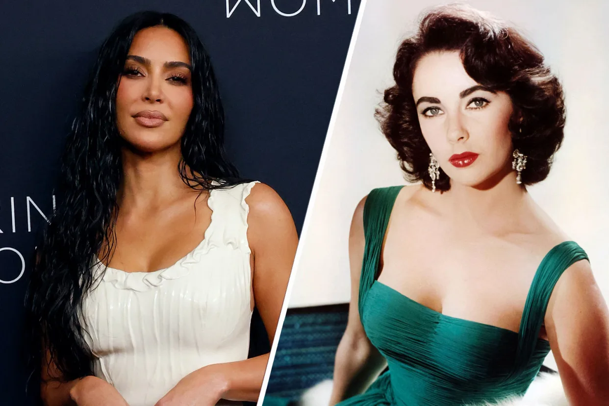 What is Kim Kardashian’s link to Elizabeth Taylor?