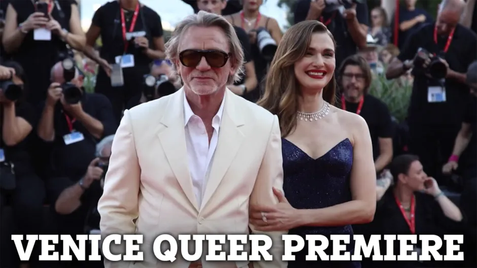 RAVISHING RACH Rachel Weisz stuns in navy gown as she steps out with husband Daniel Craig for Queer premiere in Venice